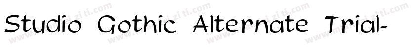 Studio Gothic Alternate Trial字体转换